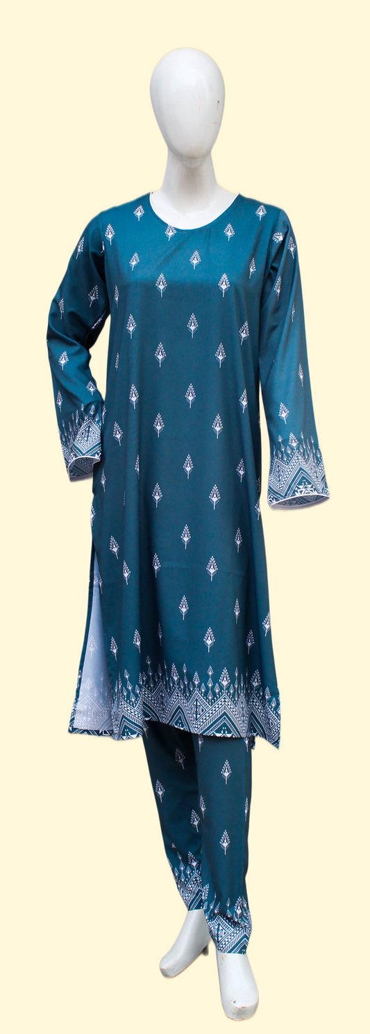 Chevron 2 Piece Ladies Suit