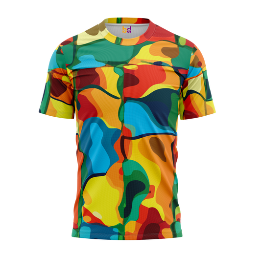 Colorful Abstract Pattern T-Shirt