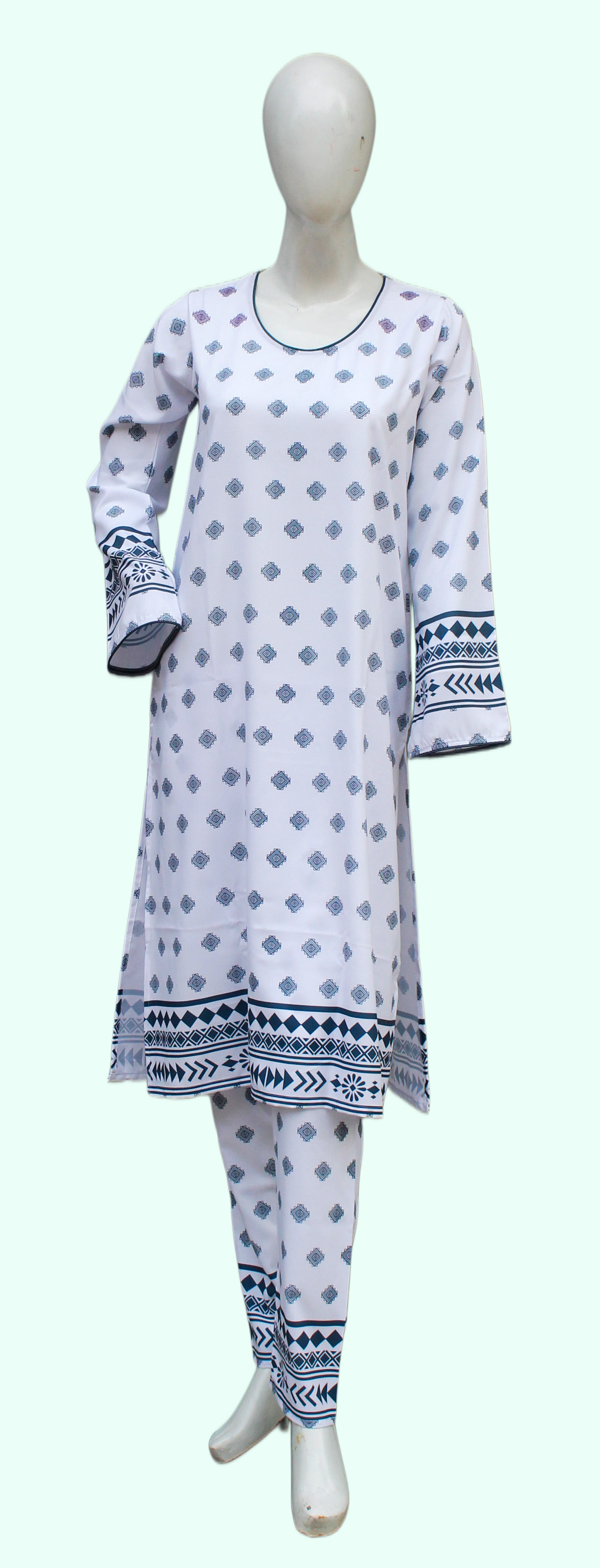 Diamond Motifs 2 Piece Ladies Suit