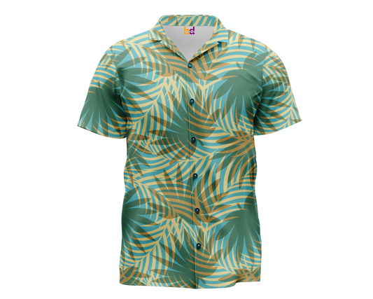 Drawn Tropical Hawaiian Shirt