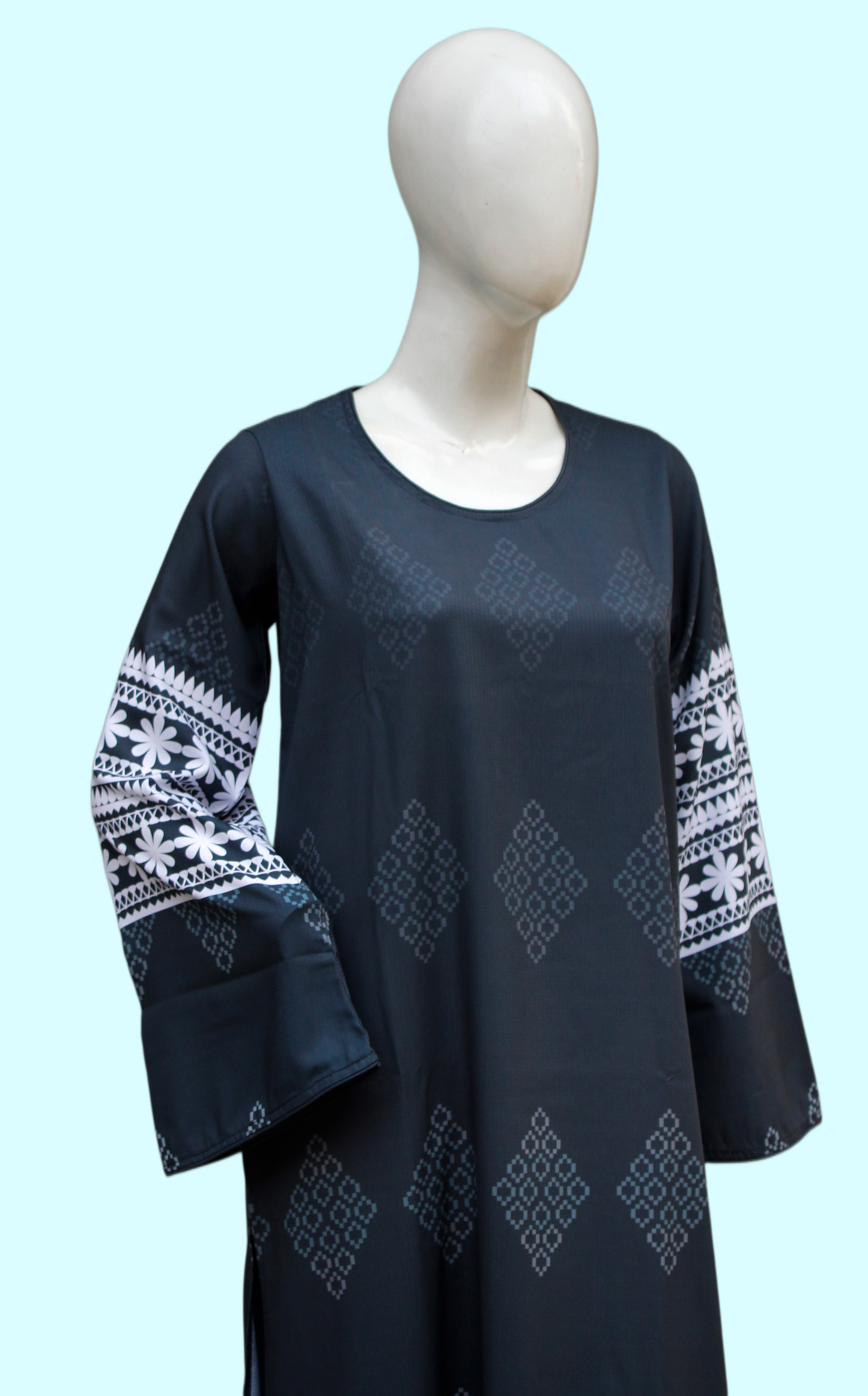 Faded Blocks 2 Piece Ladies Suit