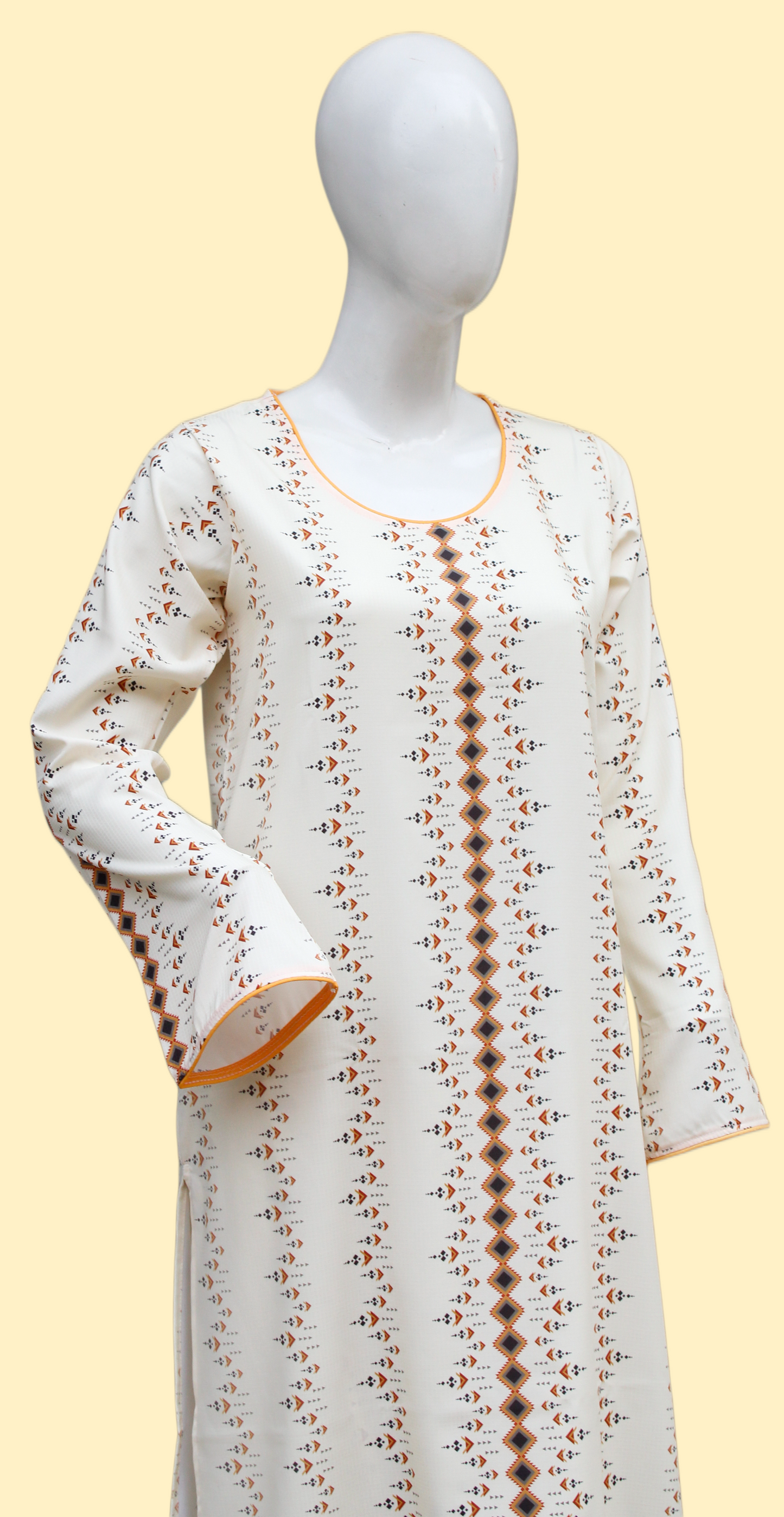 Faded Ethnic 2 Piece Ladies Suit