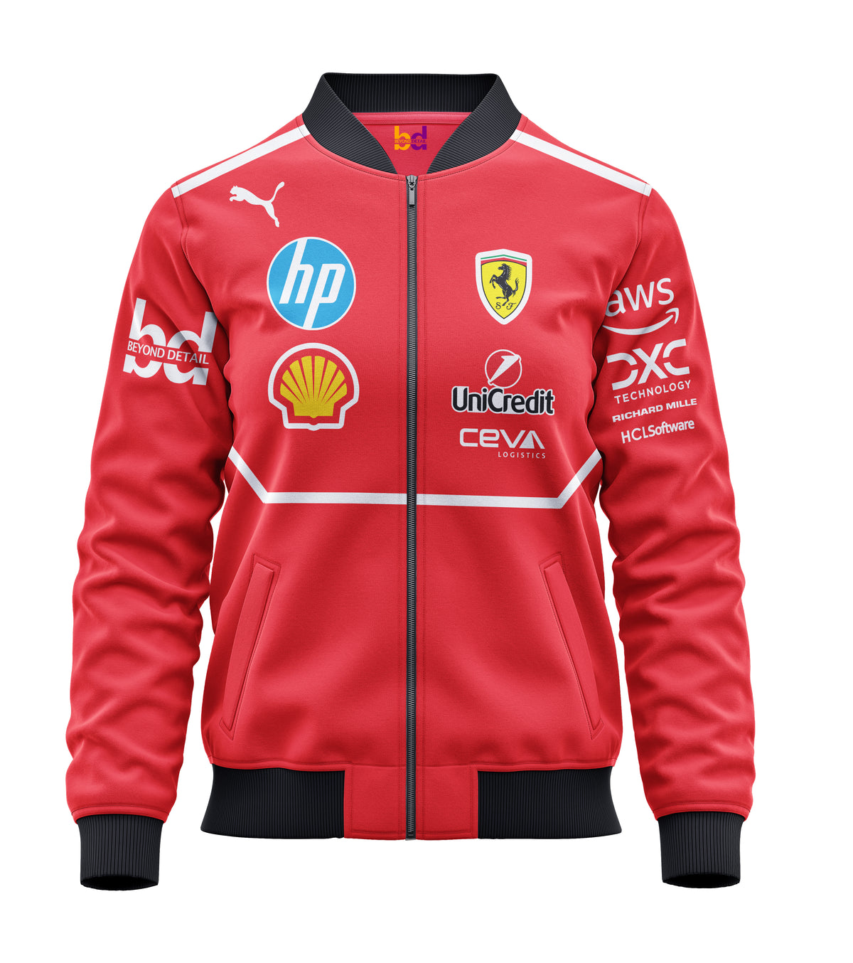 Ferrari Bomber Jacket — all-over print, view 3