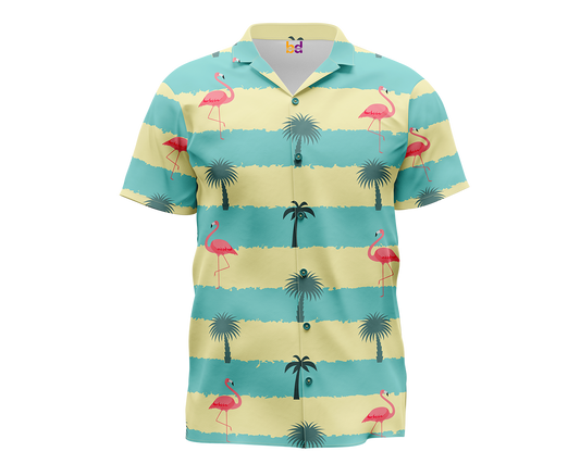 Flamingo Palmar Hawaiian Shirt