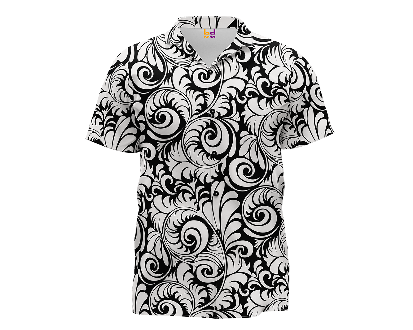 Floral Batik Hawaiian Shirt