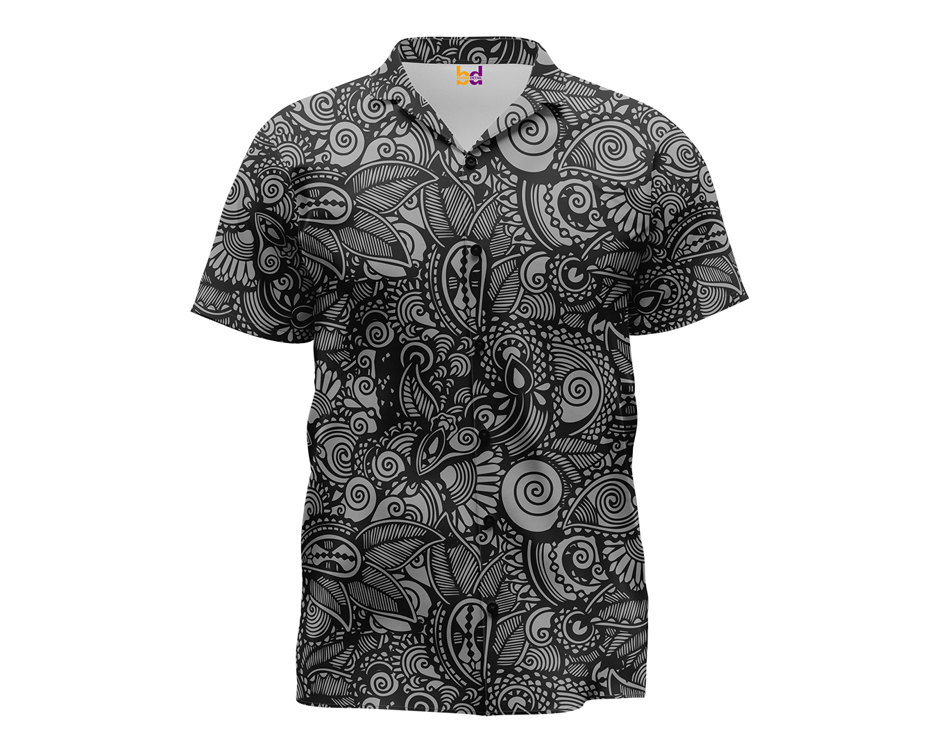 Floral Doodle Hawaiian Shirt