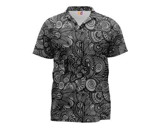 Floral Doodle Hawaiian Shirt