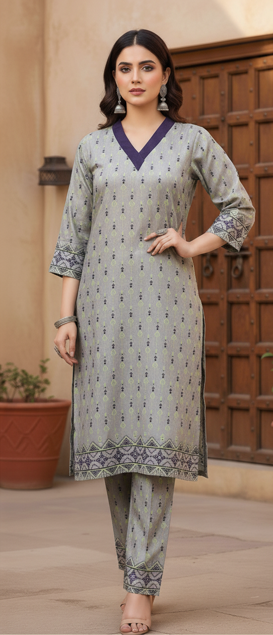 Modern Tribal 2 Piece Ladies Suit