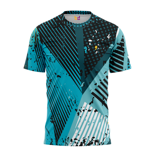 Geometric Grunge Strokes T-Shirt