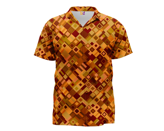 Geometric Pattern Hawaiian Shirt