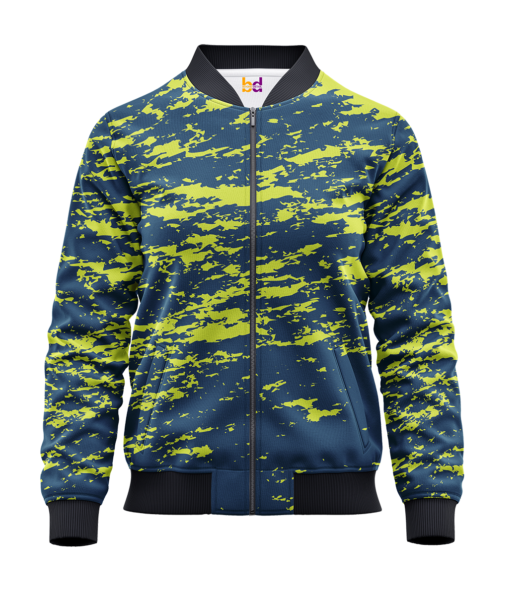 Green Clouds Bomber Jacket