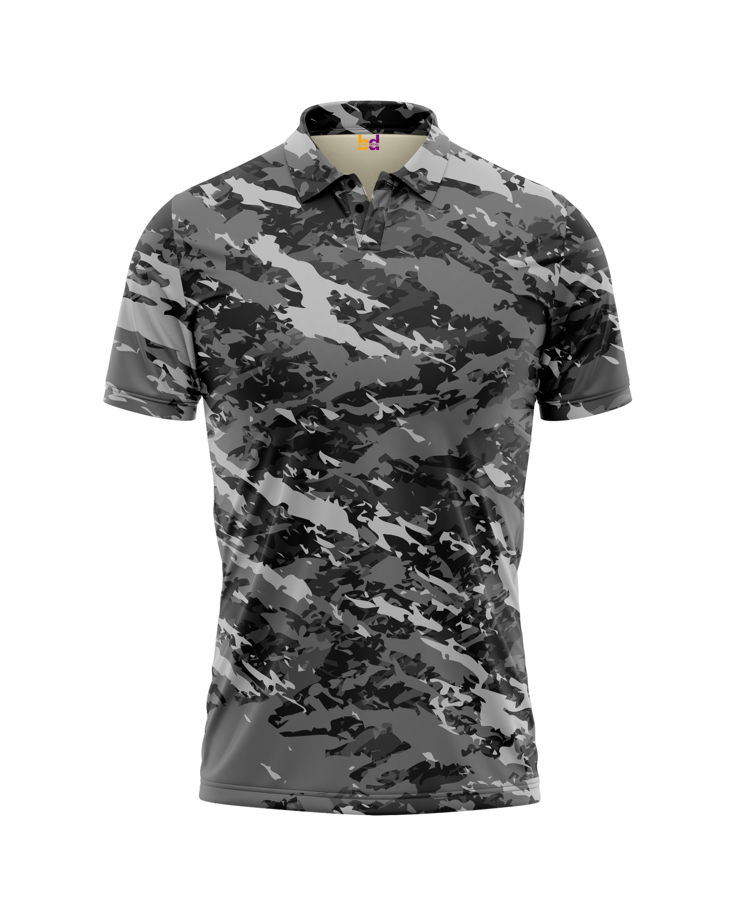 Grey Abstract Polo