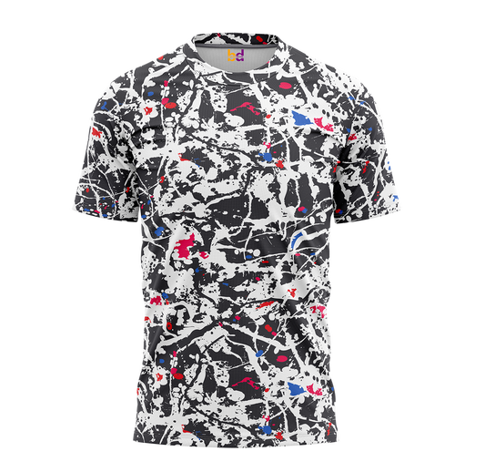 Grey Grunge Pattern T-Shirt