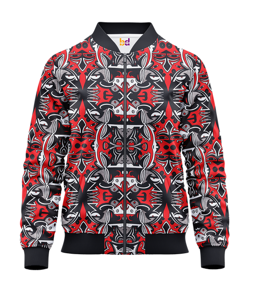 Ink Drawing Bomber Jacket