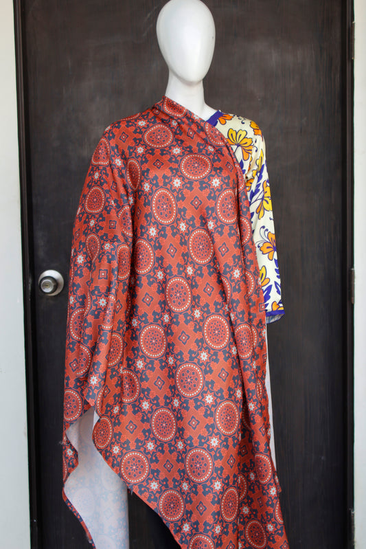 Ajrak Maroon