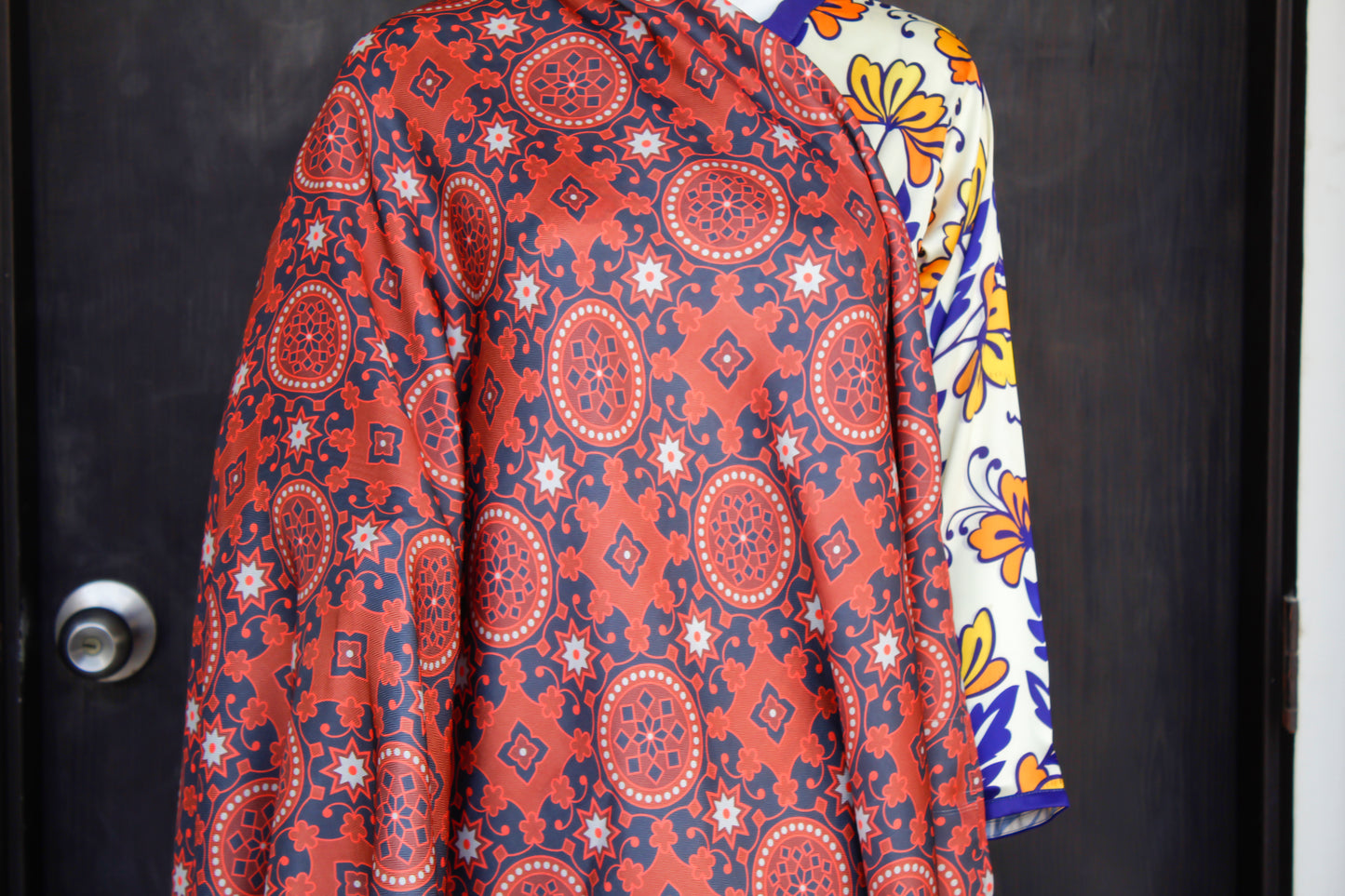 Ajrak Maroon