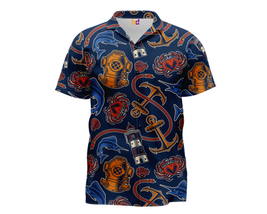 Marine Hawaiian Shirt