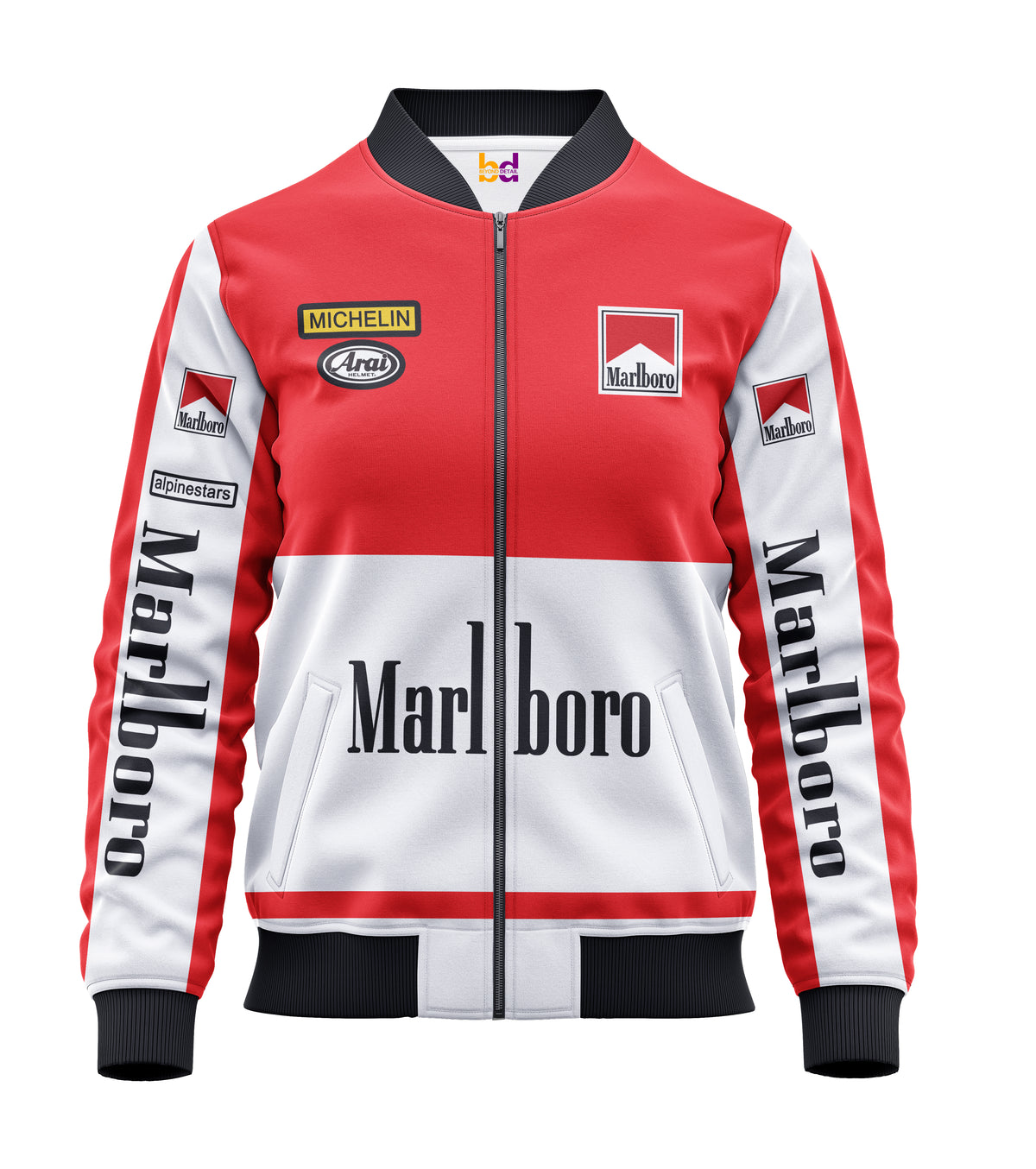 Marlboro Bomber Jacket — all-over print, view 3