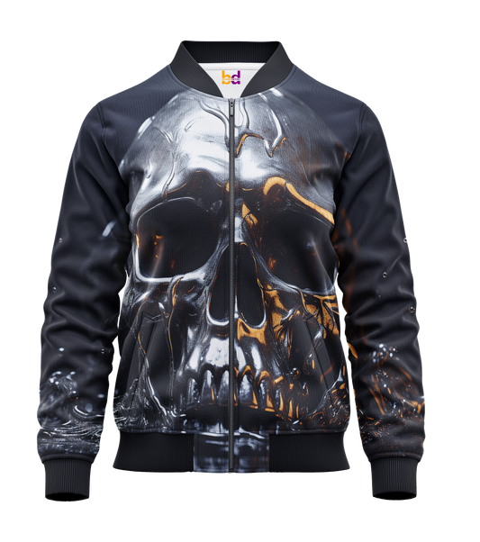 Melting Skull Bomber Jacket