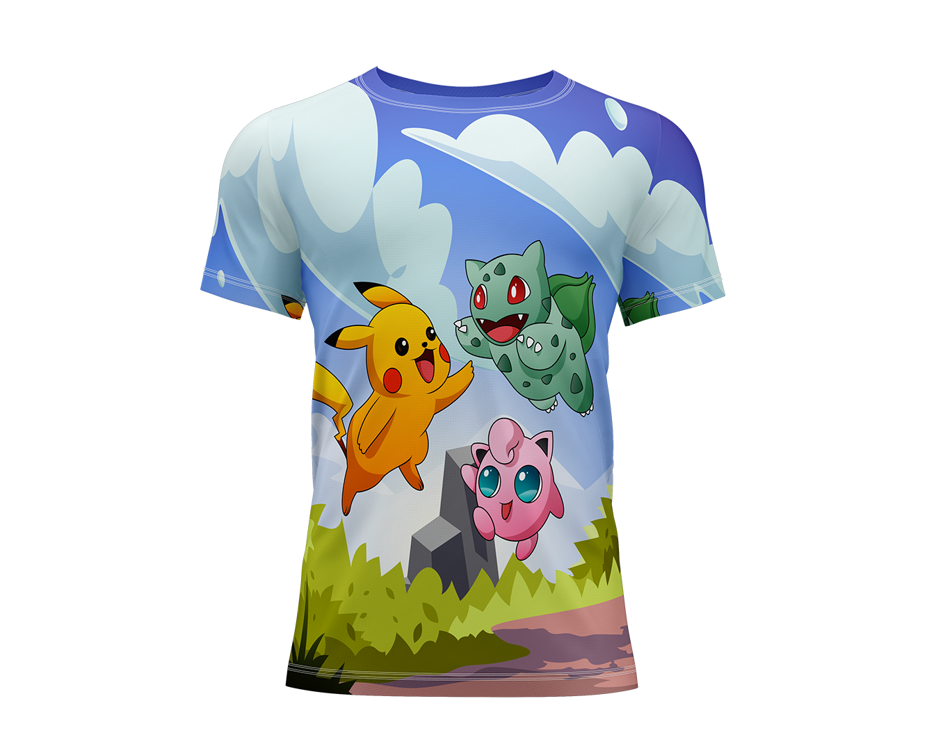 Pikachu Bulbasaur & Jigglypuff Kids T-Shirt