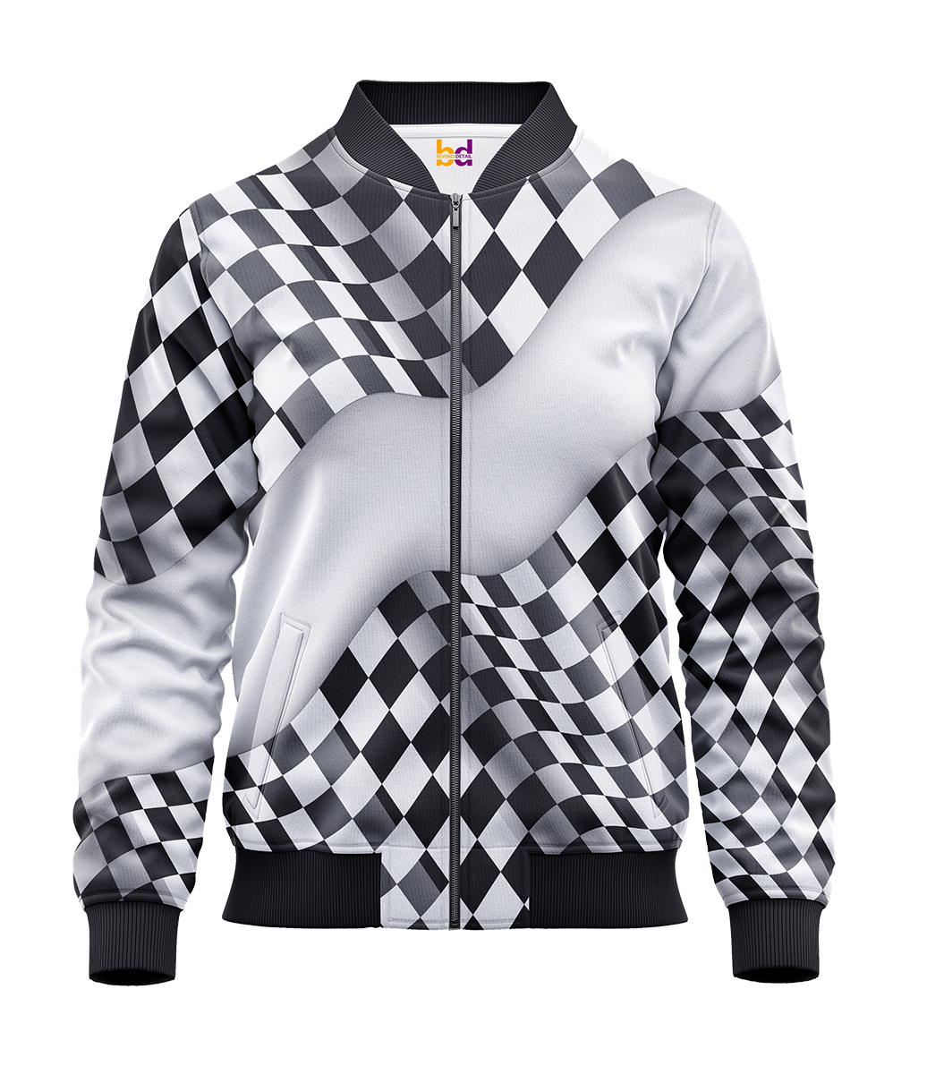Race Flag Bomber Jacket