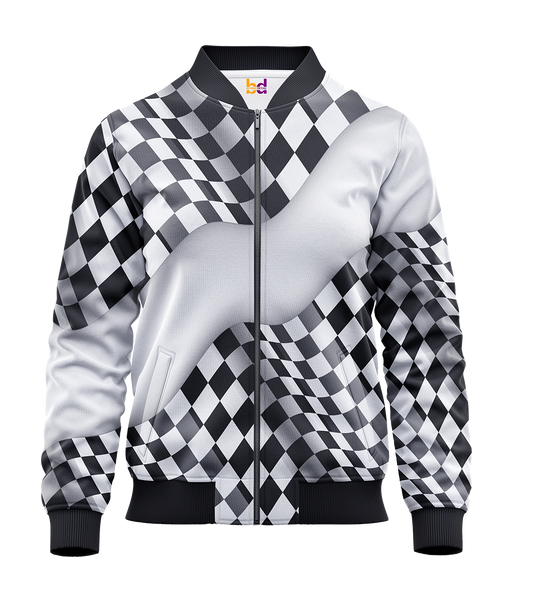 Race Flag Bomber Jacket
