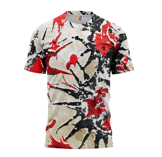 Red Black Splatters T-Shirt