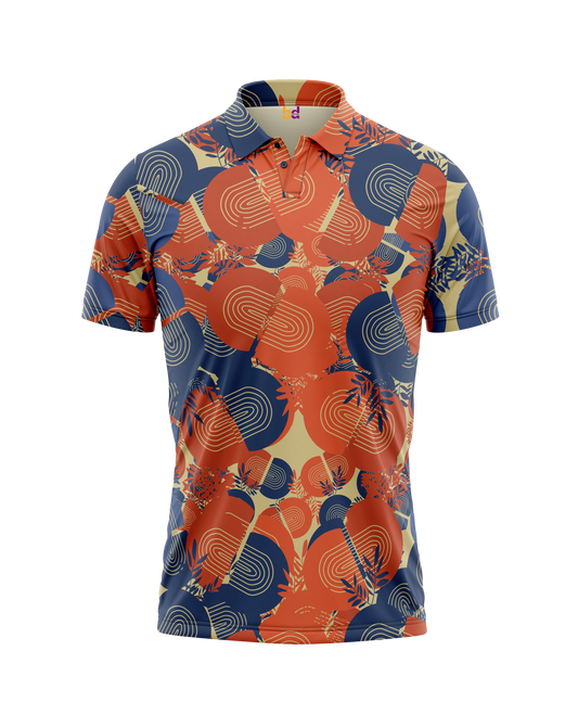 Red Blue Vintage Polo