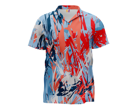 Red White Blue Hawaiian Shirt