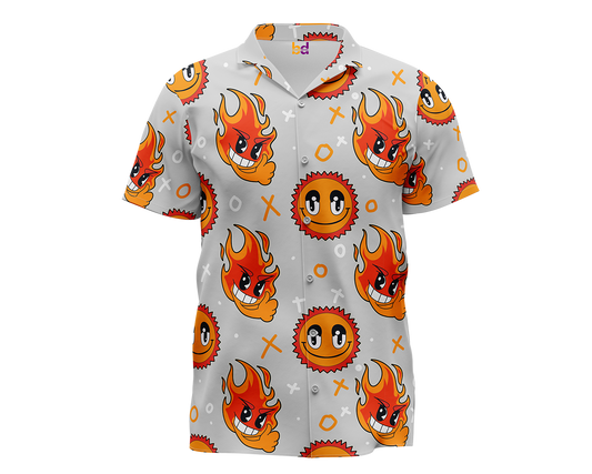 Retro Sun Hawaiian Shirt