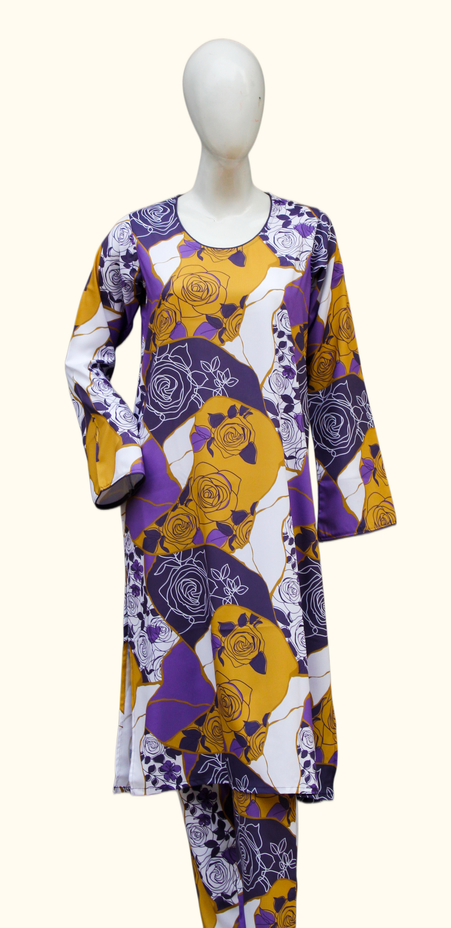 Roses Patchwork 2 Piece Ladies Suit