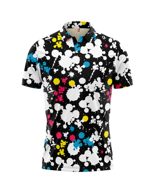Splatter White Polo