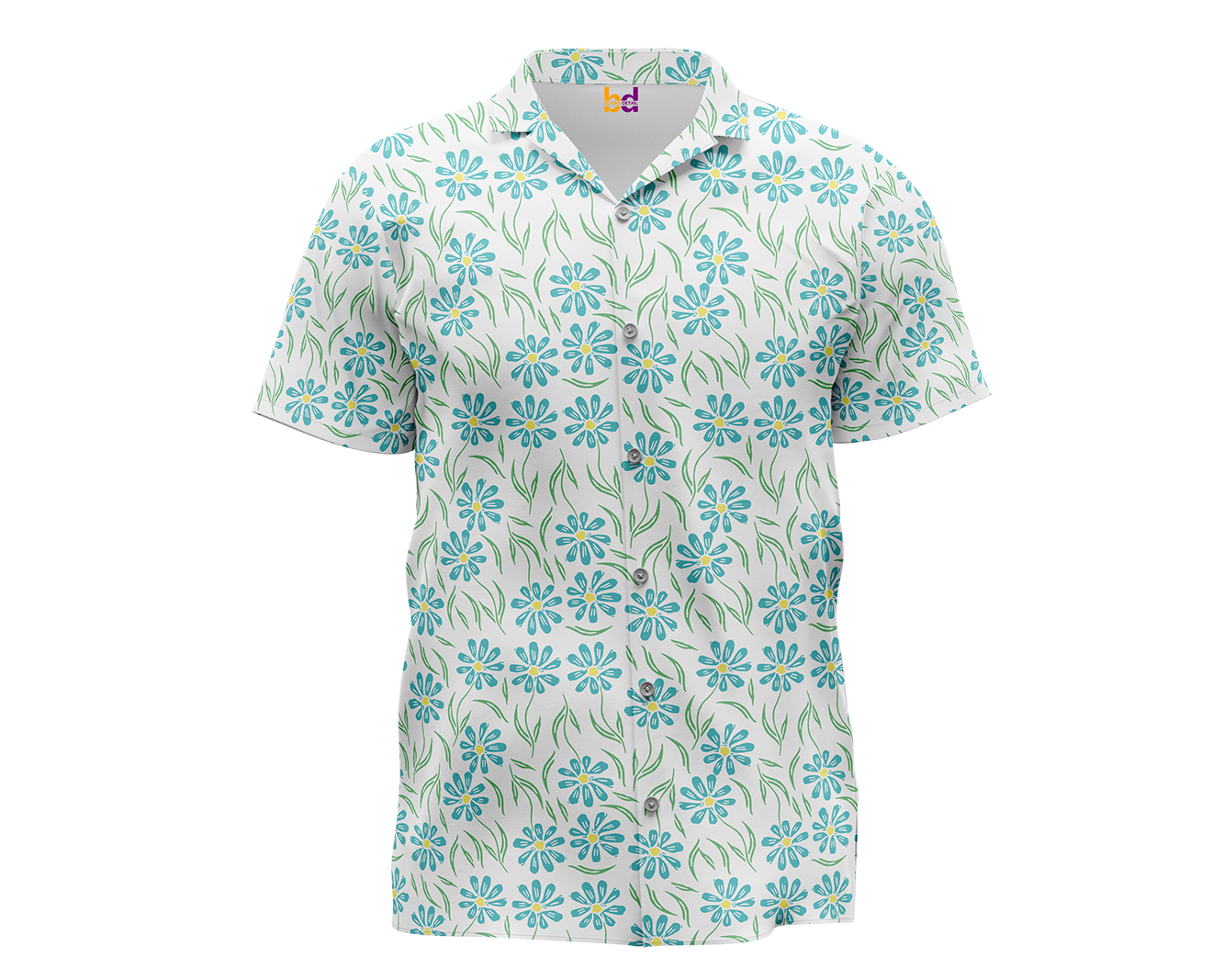 Spring Floral Hawaiian Shirt