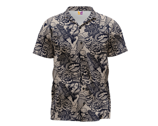 Tattoo Style Hawaiian Shirt