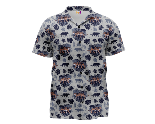 Tropical Tiger Hawaiian Shirt