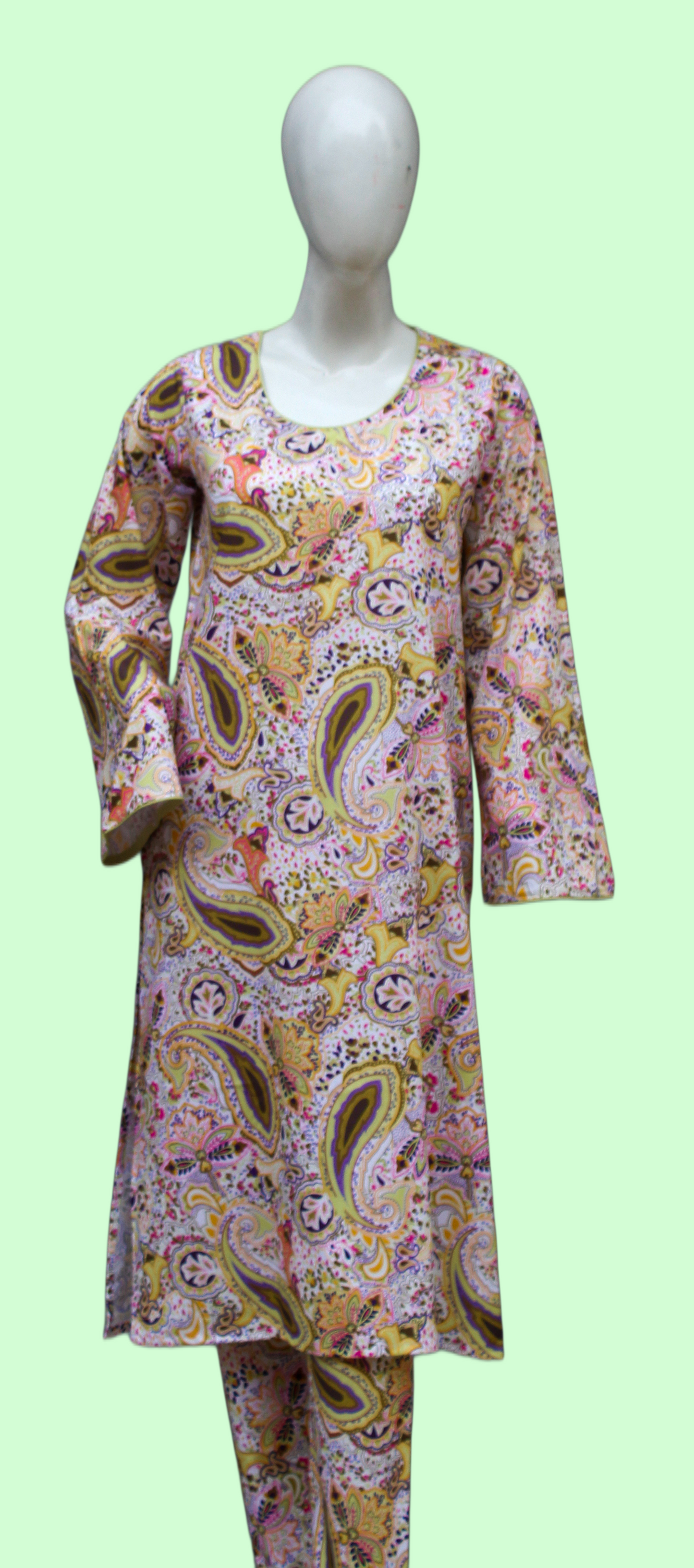 Wild Floral 2 Piece Ladies Suit