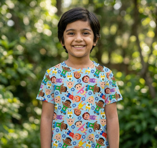 Cocomelon Blue Kids T-Shirt