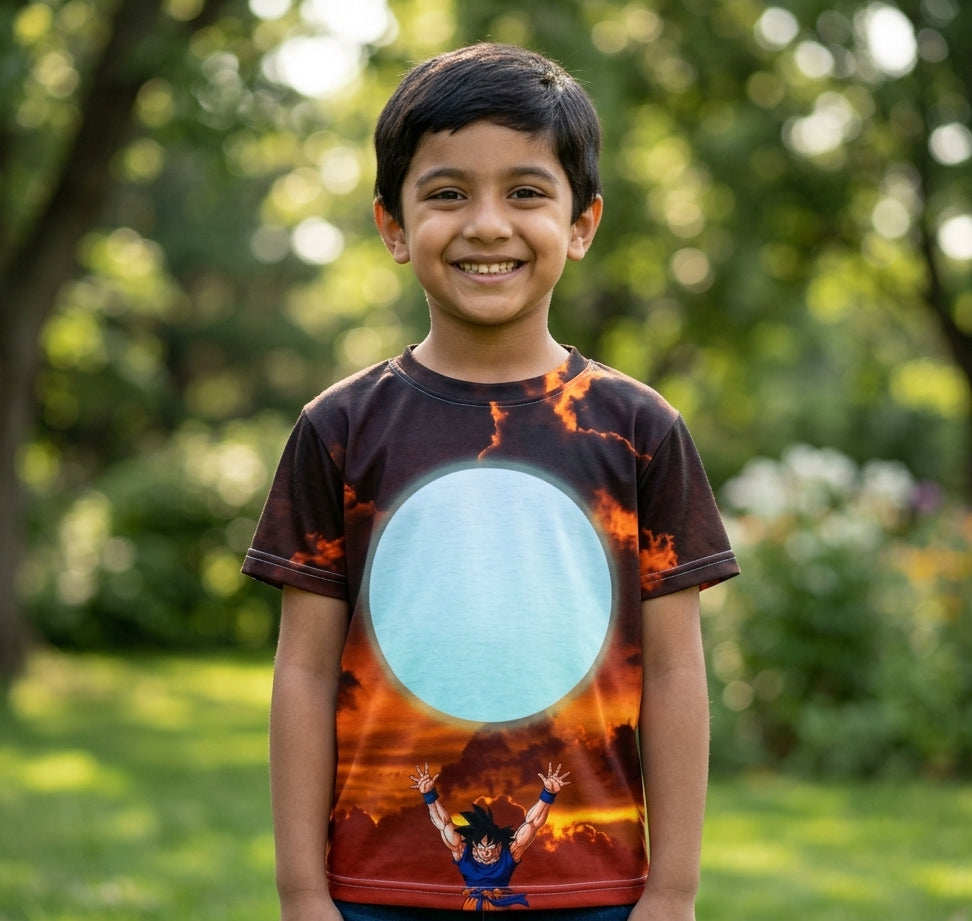 Goku Spirit Bomb Kids T-Shirt